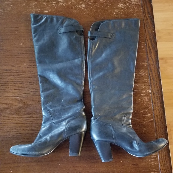 Bronx So Today black leather boots size 39 - Picture 2 of 6
